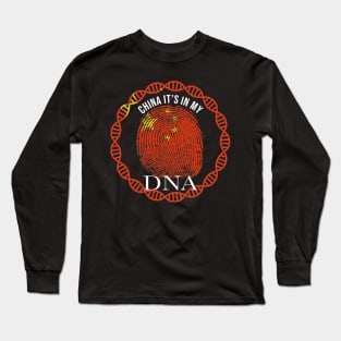 China Its In My DNA - Gift for Chinese From China Long Sleeve T-Shirt